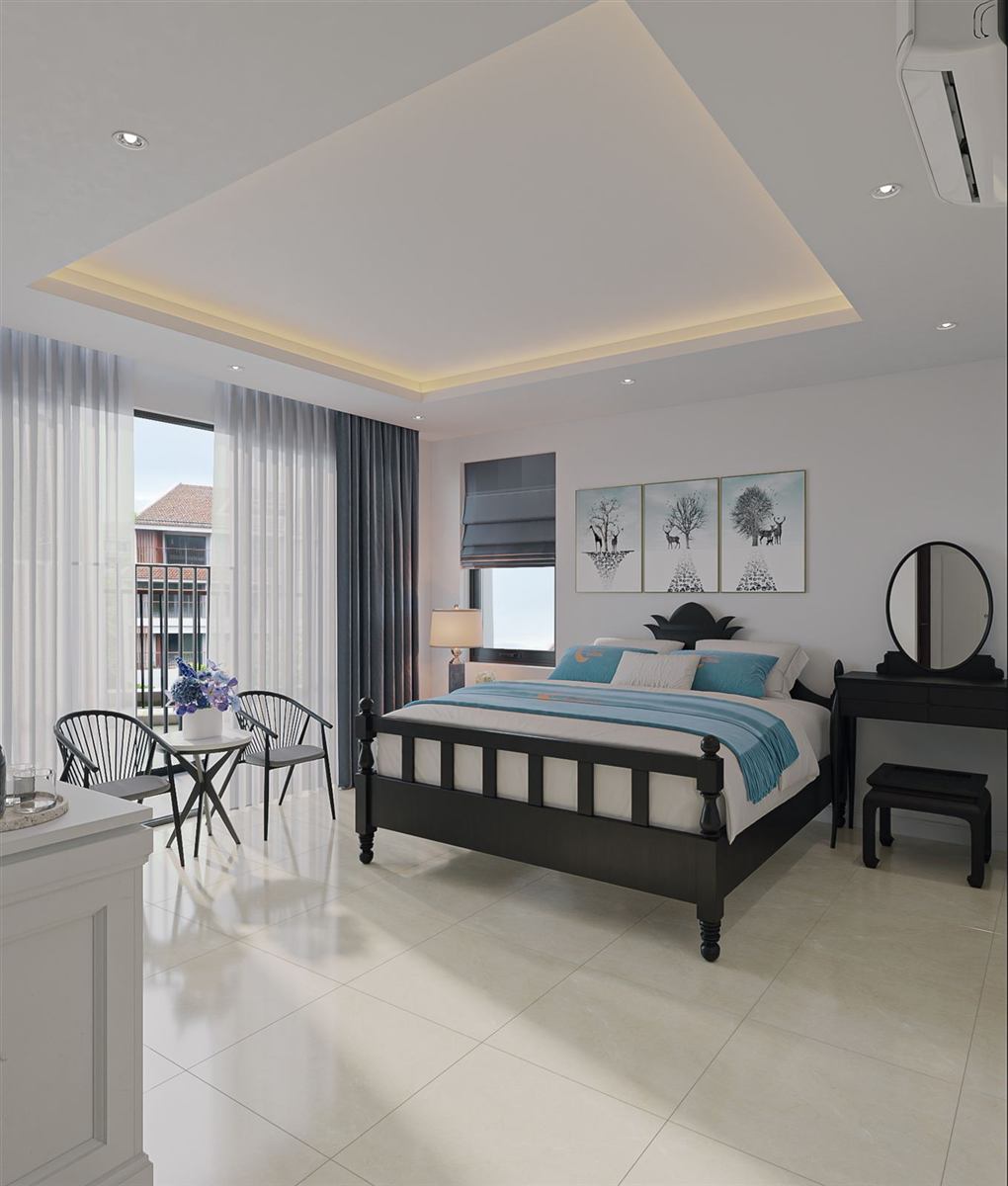 A Deluxe room at dusk